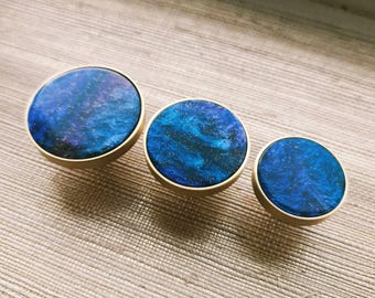 Tirador de cajón de resina con diseño de galaxia: decoración de cielo nocturno