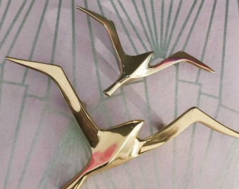 Gold Messing Fliegen Möwe Schublade Knauf - Beach Decor Hardware