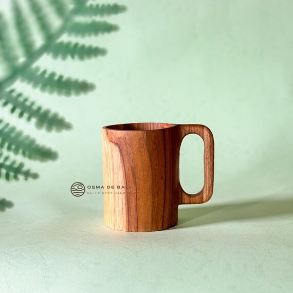 Handcrafted Teak Wood Mug