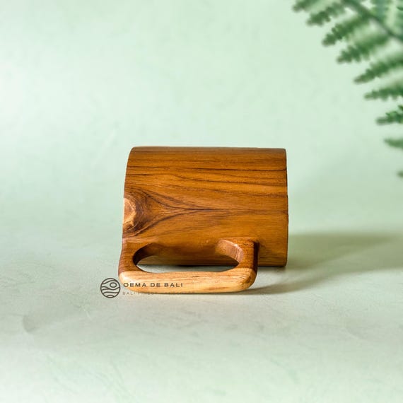 Handcrafted Teak Wood Mug