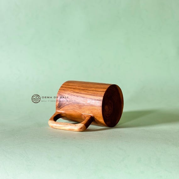 Handcrafted Teak Wood Mug