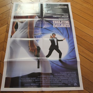The Living Daylights 1987 One Sheet US Original Poster James Bond Timothy Dalton 27x41&quot;/ 68.6x103.6cm