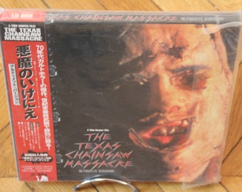The Texas Chainsaw Ultimate Version Laserdisc LD NTSC Japan Obi Box Hooper