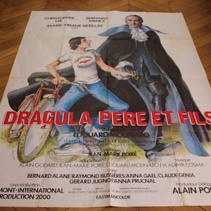 Draula Père et Fils Father soon France Original Poster Christopher Lee / 120x160cm