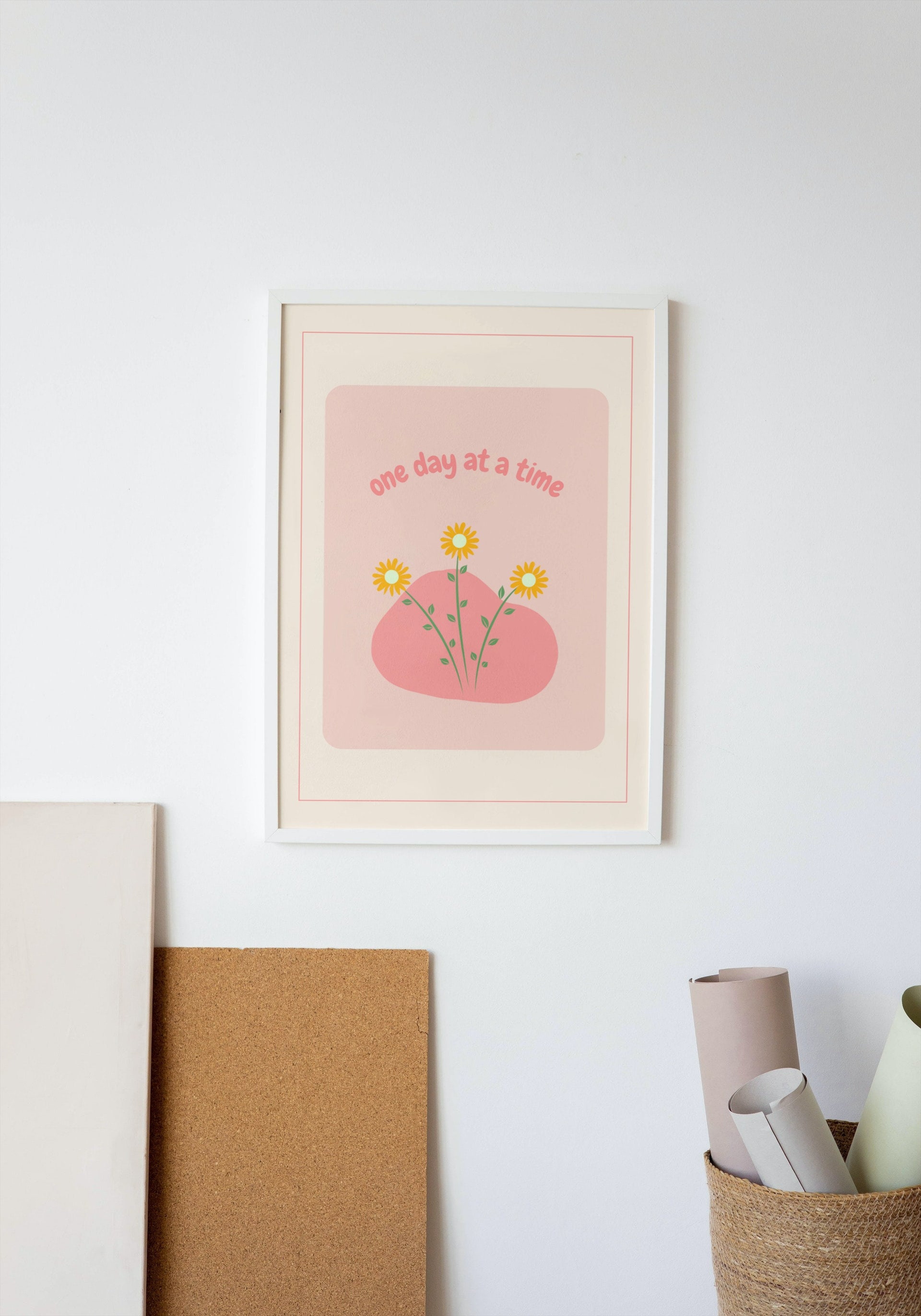Positive Affirmation Wall Art Aesthetic Flower Poster - Etsy