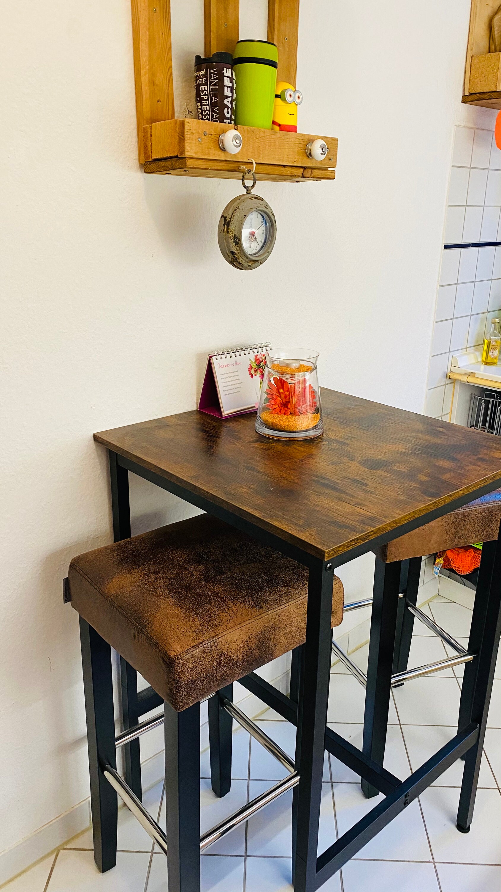 Industrial Style Square Tall Bar Table Pup Dining Table Etsy UK