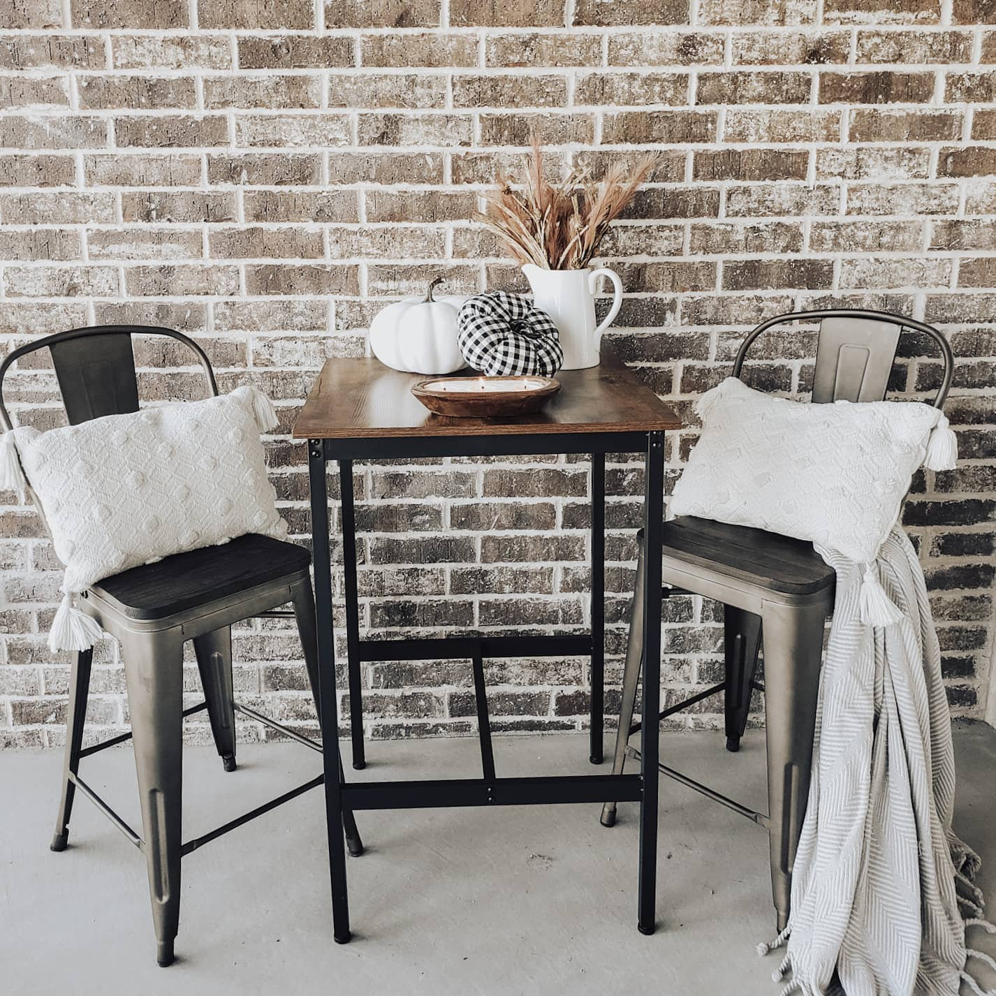 Industrial Style Square Tall Bar Table Pup Dining Table Etsy UK