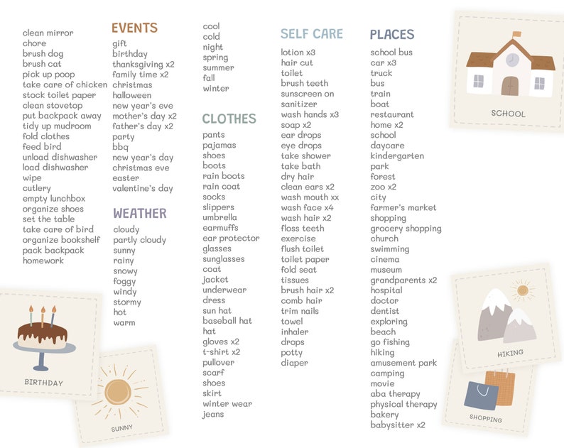 Visual Schedule Routine Cards, Montessori Toddler Planner (printable ...