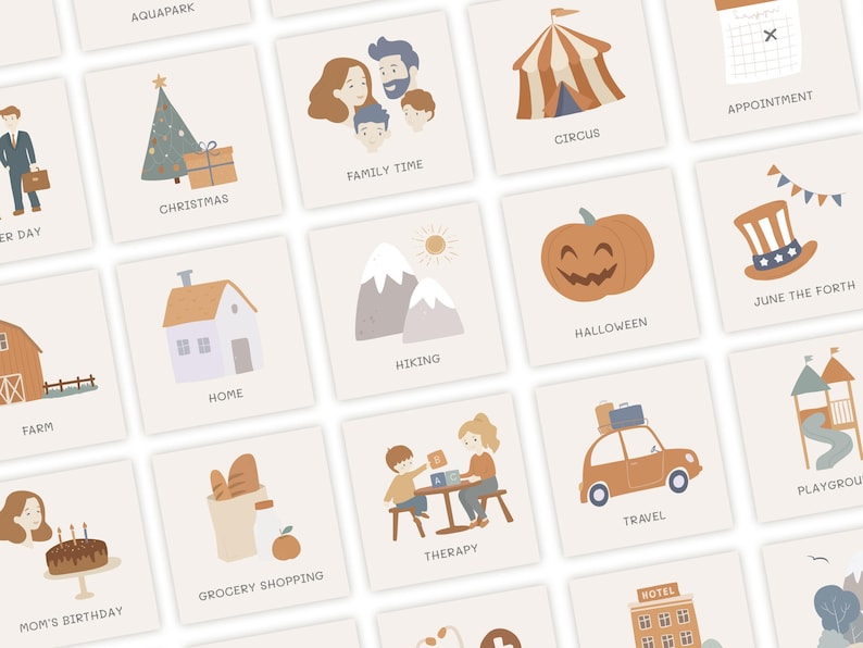 Daily routine cards for all type of activity