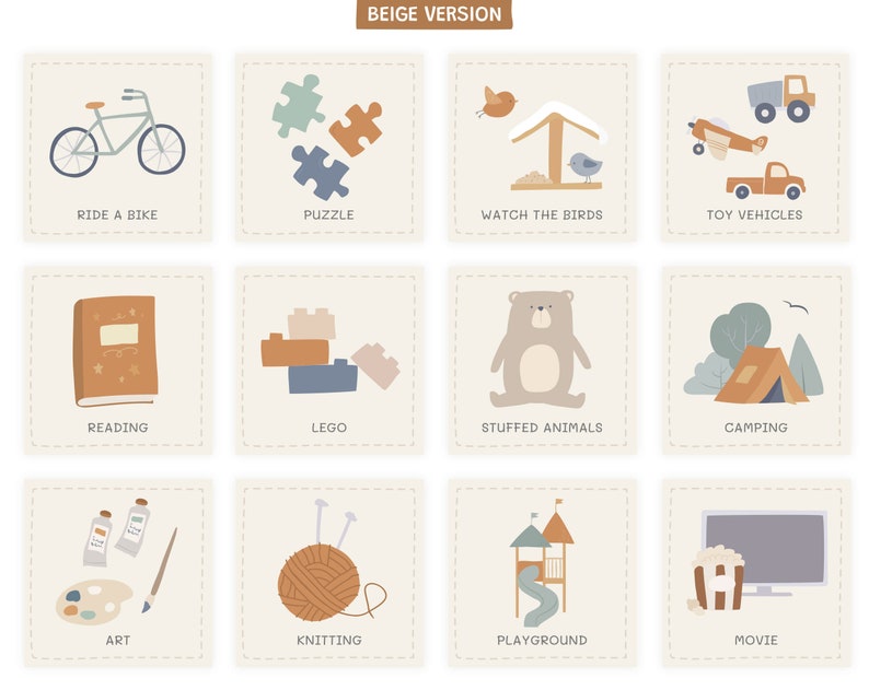Routine Cards for Kids, Printable Schedule Cards, Editable Activity ...