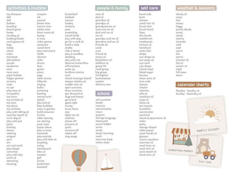 Kids Weekly Planner, Homeschool Visual Schedule (Printable) image 8