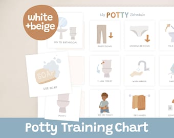 Potty Training Chart & Routine Cards, Visual Schedule (Printable)