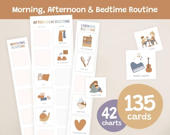Editable Kids Visual Schedule: Daily Routine Chart (Digital Download)