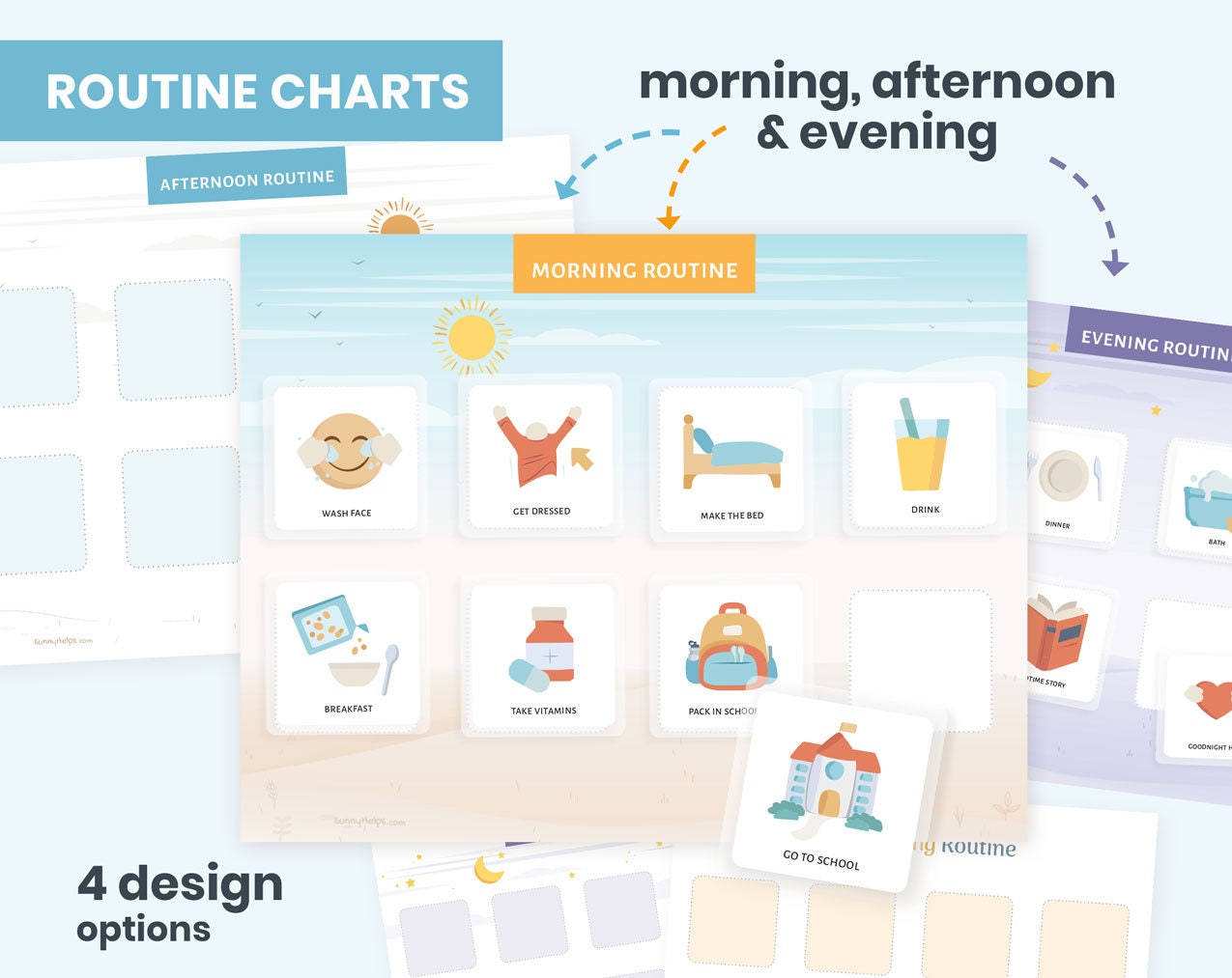 Ot Support Visual Routine Visual Support Toolkit, Daily Routine Charts and Cards, Editable ...