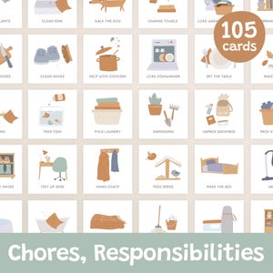 Druckbare Aufgabenkarten für Kinder, visueller Stundenplan, Montessori Zuhause (digitales Produkt)