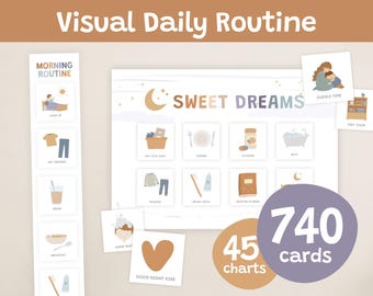 Visual Schedule: Daily Routine Cards for Kids (Printable)