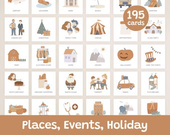 Visual Routine Cards Bundle, Toddler Schedule Icons (Printable)