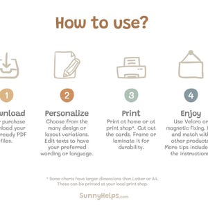 Download, edit and personalize, print and laminate. That's it