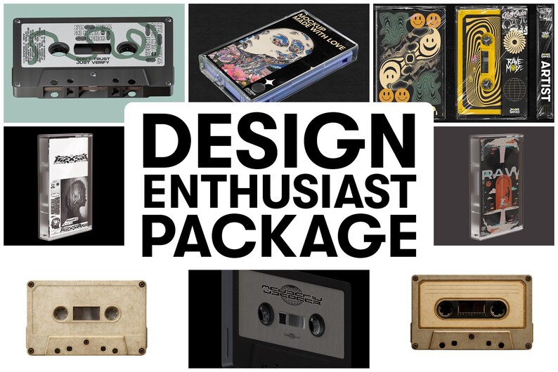 Designer Enthusiast Package - Everything I’ve ever released: Mockups, Textures, Vectors, PSDs, 3D Assets, Fonts, C4D Materials image 19