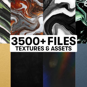 Designer Enthusiast Package - Everything I’ve ever released: Mockups, Textures, Vectors, PSDs, 3D Assets, Fonts, C4D Materials image 9
