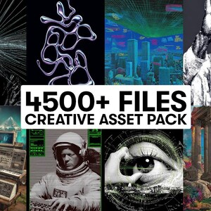 Designer Enthusiast Package - Everything I’ve ever released: Mockups, Textures, Vectors, PSDs, 3D Assets, Fonts, C4D Materials image 2