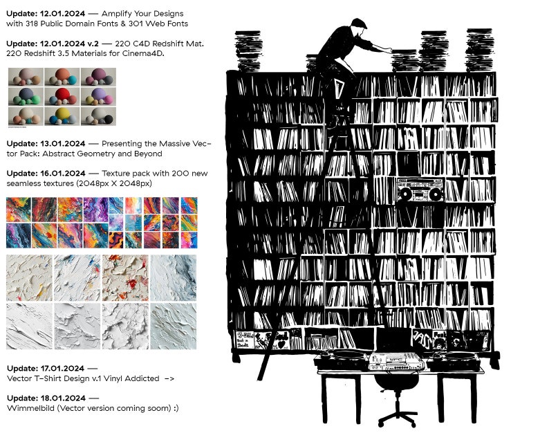 Objects: A wide array of objects to add intricate details to your designs.

Project Files: Stay organized with project files designed to manage your designs seamlessly and efficiently.