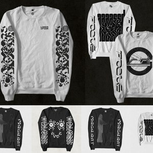 Photoshop Mockups: Sweatshirts, crewnecks, t-shirts, vinyl covers, cd covers, tapes, poster mockups, and more.
Crewneck Mockup, Apparel Presentation, Clothing Branding, Photoshop Mockup, Versatile Designs,