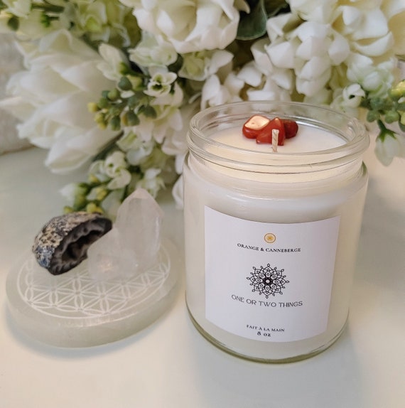 Sacral Chakra Candle Bougie Chakra Sacré Carnelian Etsy