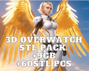 3D Overwatch Stl Pack,Digital Dowland,3D Printed,All Character,3D Printer,3D Nsfw Stl File