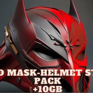 3D Mask-Helmet Stl Pack,Japanese and Chinese War Masks,Movie Sets Mask and Helmet and Many Files,+250 Stl File