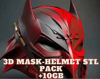 3D Mask-Helmet Stl Pack,Japanese and Chinese War Masks,Movie Sets Mask and Helmet and Many Files,+250 Stl File