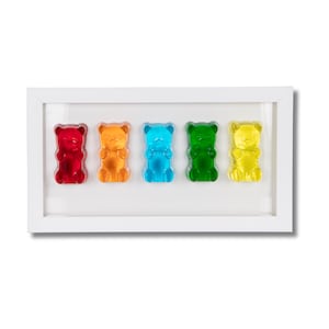 Gummy Bear Resin Wall Art, 3D Resin Art, Pop Art Quirky Decor, Wall Hanging Gummy Bear, Nursery Room Decor, Pop Art Sculpture, Candy Art