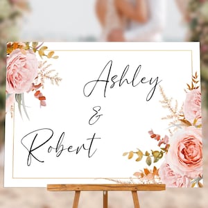 Wedding Day Signage |  Wedding Welcome Sign Entrance | Reception & Ceremony Decor | Rehearsal Dinner Event Signage | Wedding Date Sign