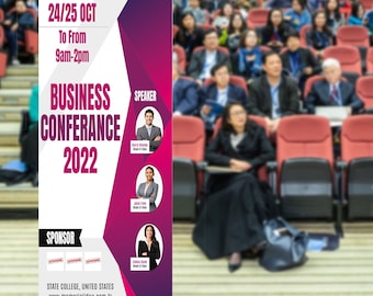 Custom Retractable Banner, Business Event Sign, Roll Up Stand