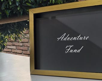 Personalized Travel Memory Box | Adventure Fund Shadow Box