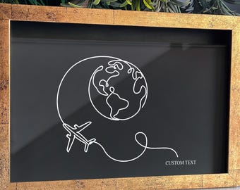 Personalized Travel Memory Box | Adventure Ticket Display