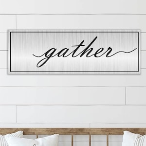 Sammeln Zeichen | Esszimmer Zeichen | Großes Sammelschild | Esszimmer Wand Dekor | Bauernhaus-Wand-Dekor | Wohnzimmer Wand Dekor | Wanddekoration