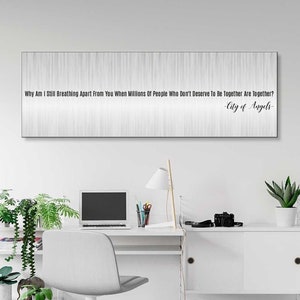 Aluminum Unforgettable Movies Quotes Sign | City of Angels Tin Sign | Best Movie Quotes Decor | Personalized Sign | Aluminum Metal Sign