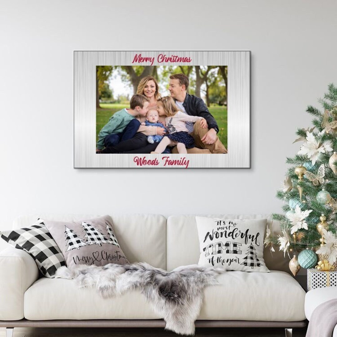 Custom Family Photo Portrait, Personalized Family Portrait on Tin ...