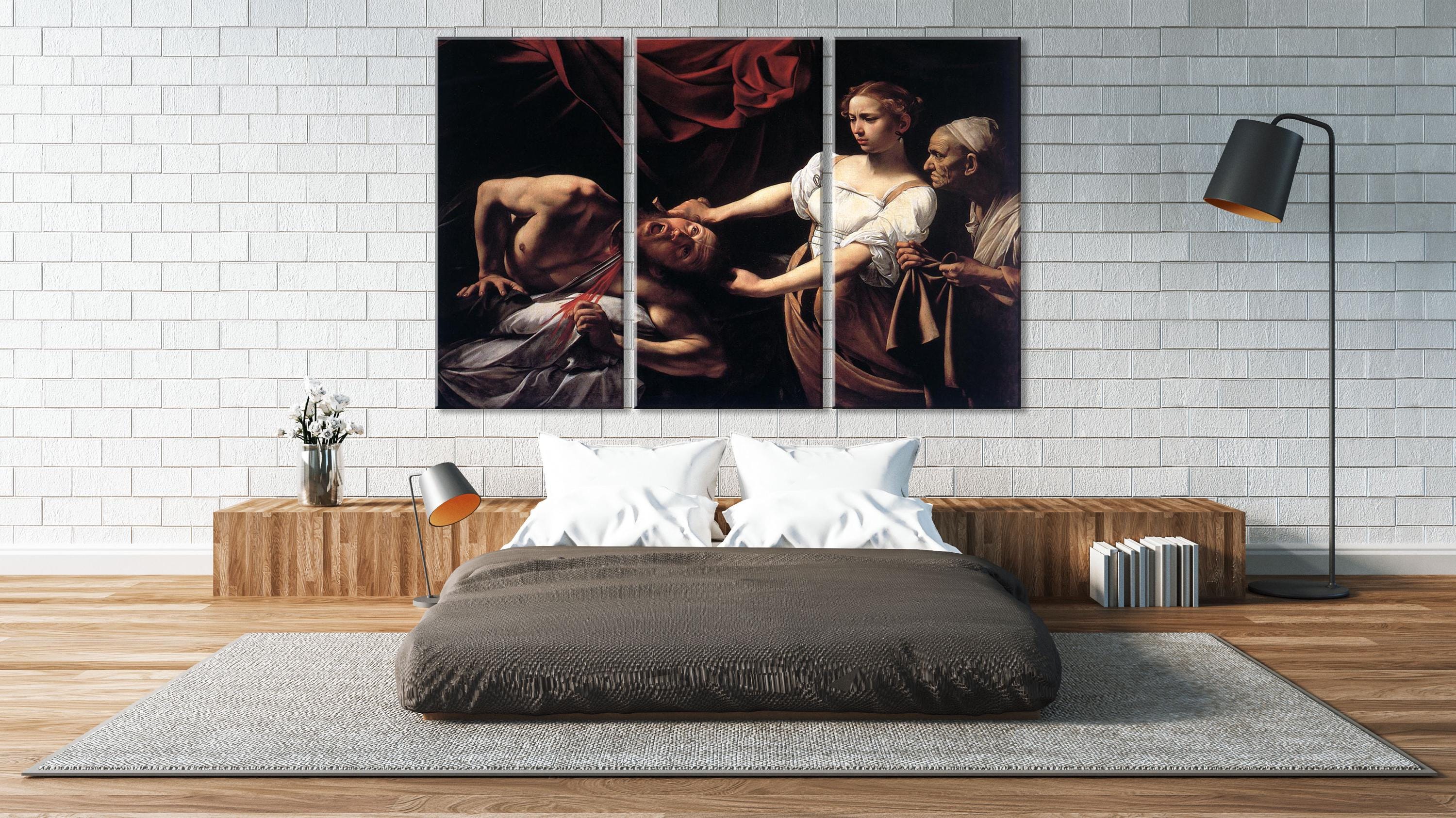 Caravaggio Judith Beheading Holofernes Canvas Print, Renaissance Wall ...