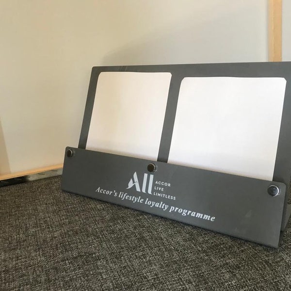 Acrylic Brochure Holder , A5 Acrylic Sign Holder , Menu List Label Stands Sign Stands , Acrylic Poster Racks , Acrylic Holder , Logo Design