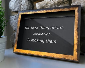 Personalized Memory Box | Ticket Display, Adventure Keepsake