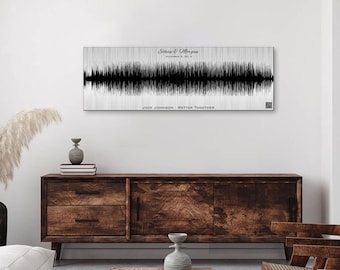 Custom Aluminum Sound Wave Art, 10th Anniversary Gift