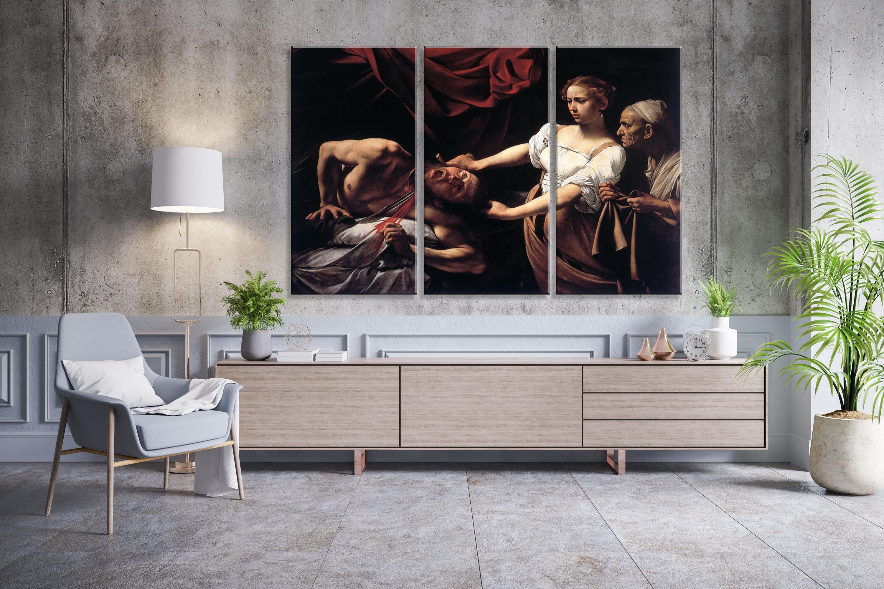 Caravaggio Judith Beheading Holofernes Canvas Print, Renaissance Wall ...