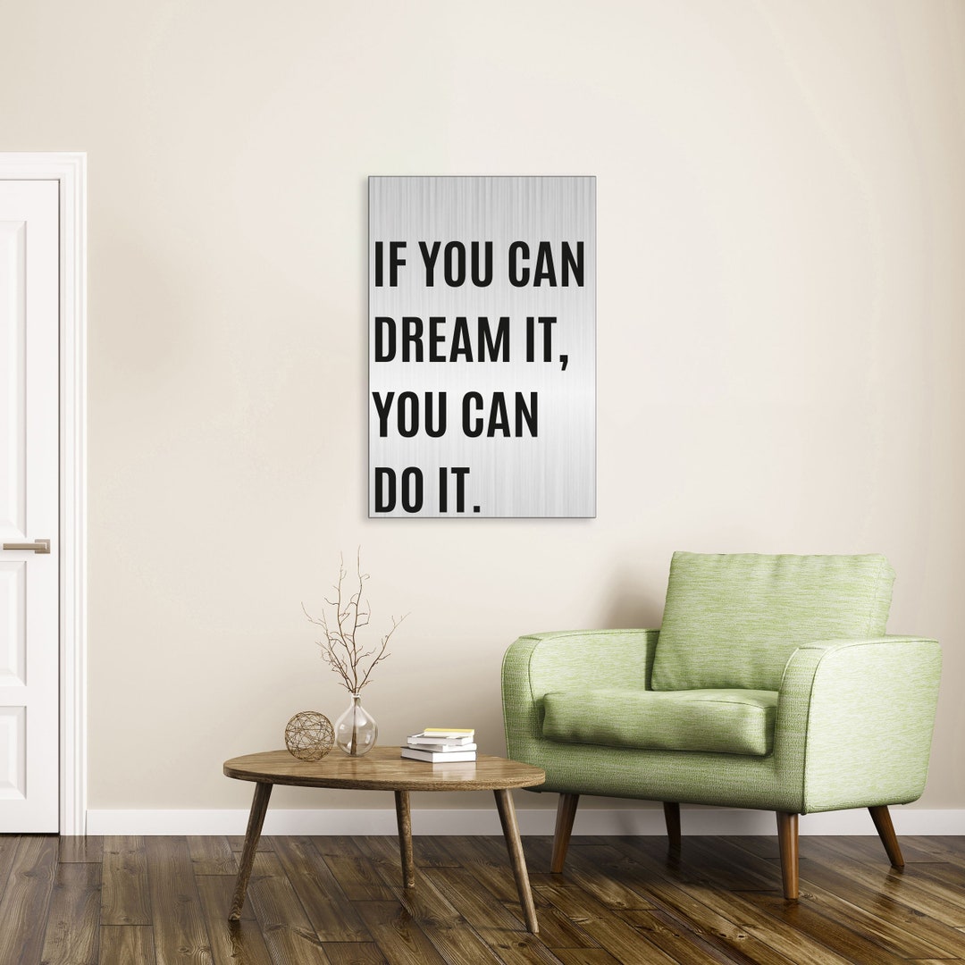 Customizable Aluminum Motto Sign – 