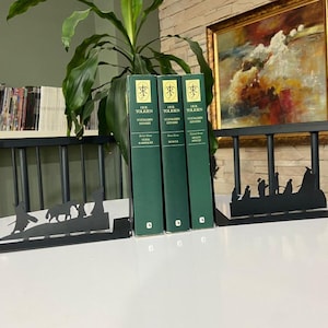 Metal Bookends for Bookworms | Unique Academic Gifts & Reading Decor | Modern Book Holder | Perfect Graduation Present | Metal Wall Sign