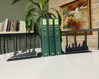 Metal Bookends for Bookworms | Unique Academic Gifts & Reading Decor | Modern Book Holder | Perfect Graduation Present | Metal Wall Sign