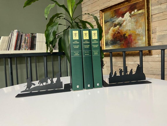 Metal Bookends | Modern Reading Decor & Academic Gift