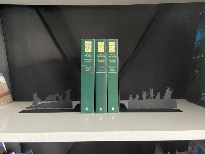 Metal Bookends | Modern Reading Decor & Academic Gift image 5