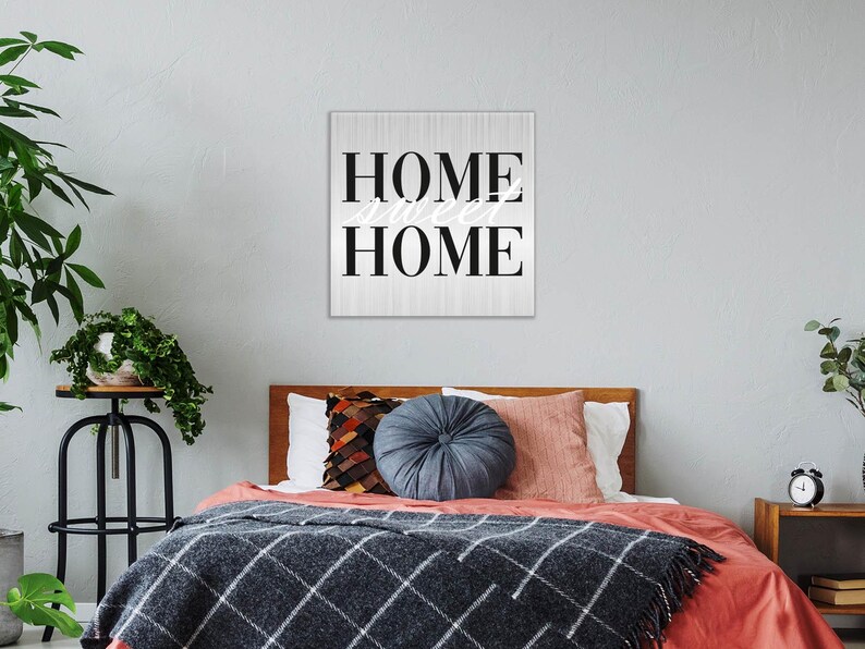 Home Sweet Home Sign, Home Wall Decor, Above Couch Sign, Farmhouse Wall